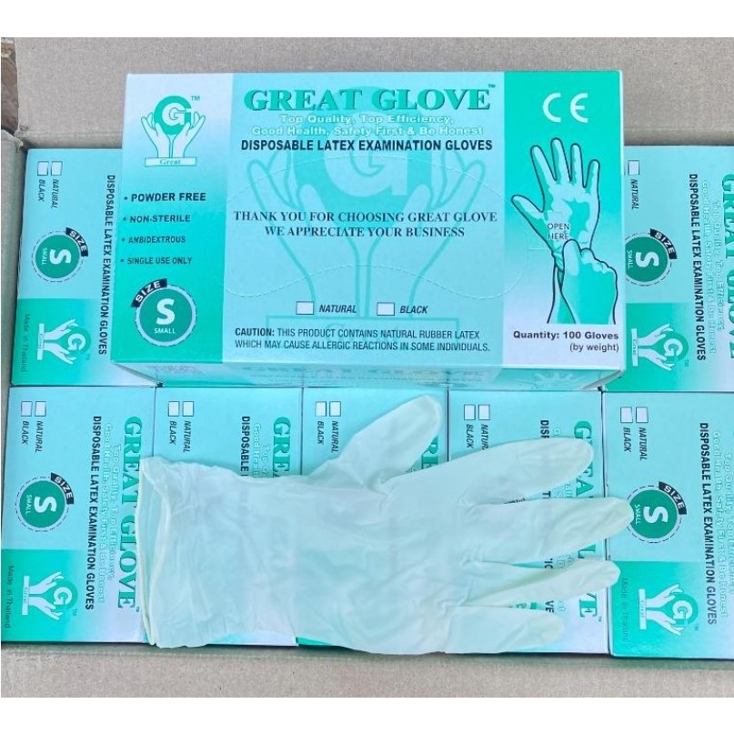 Latex Gloves 100 Pcs